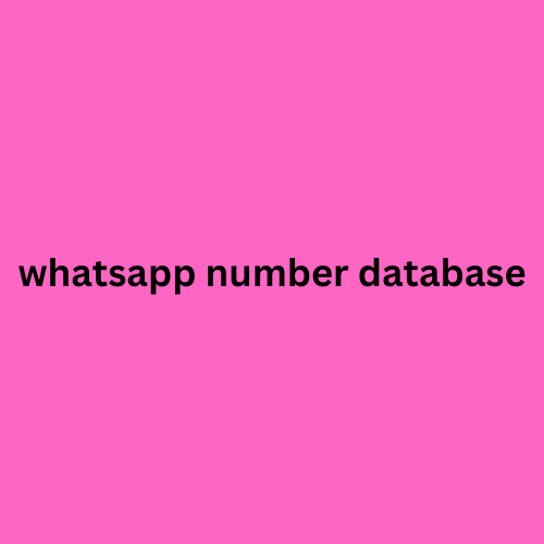 whatsapp number database