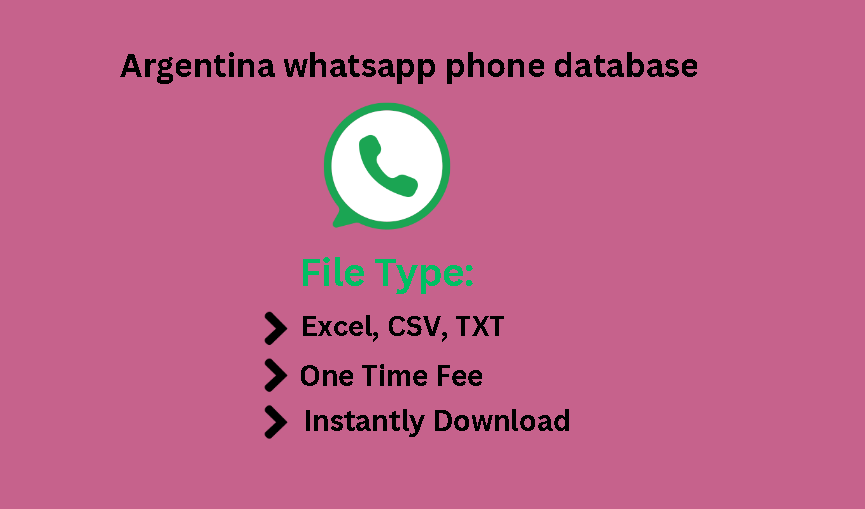 Argentina whatsapp phone database