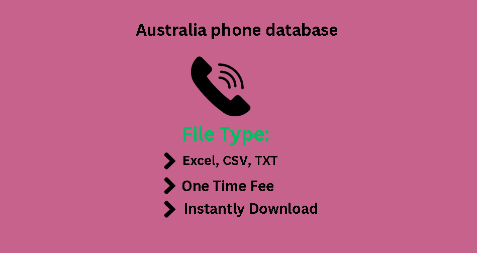 Australia phone database