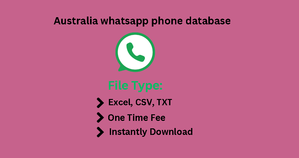 Australia whatsapp phone database