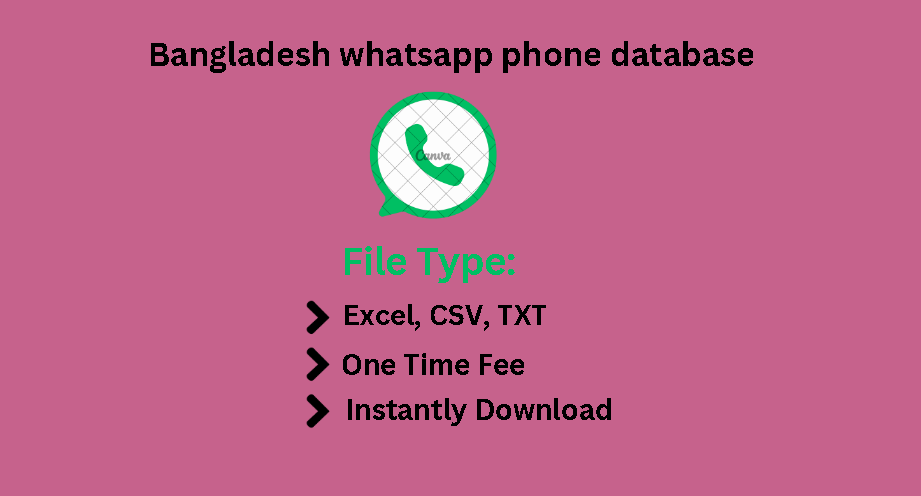 Bangladesh whatsapp phone database