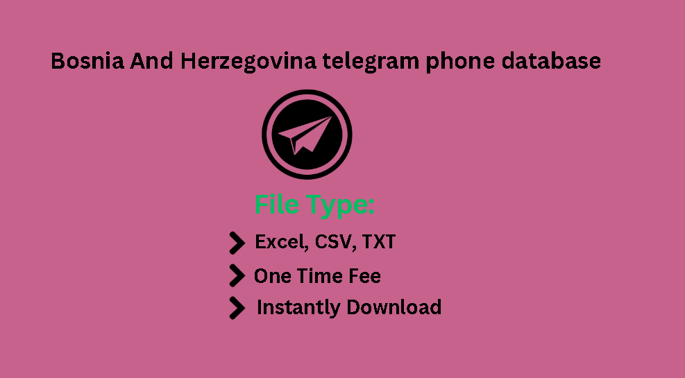 Bosnia And Herzegovina telegram phone database