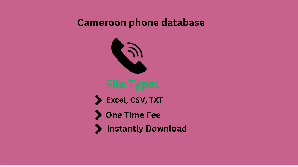 Cameroon phone database