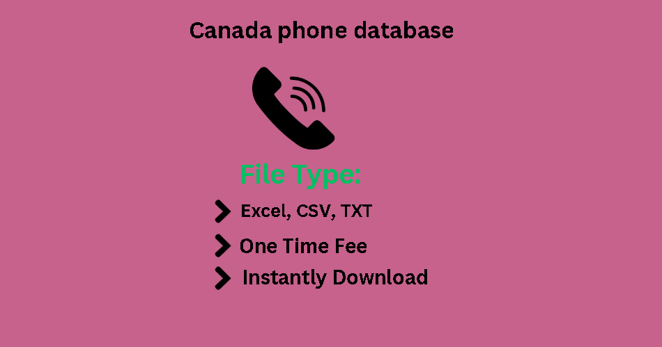 Canada phone database