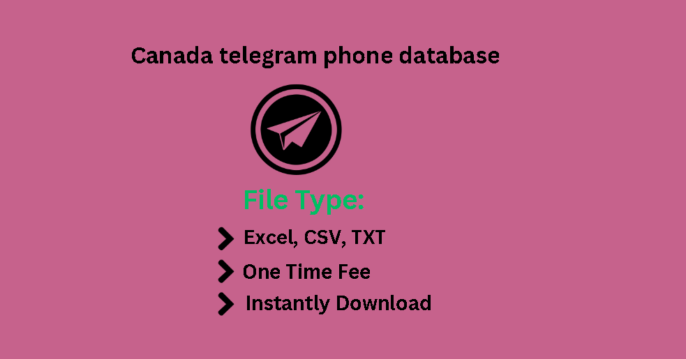 Canada telegram phone database