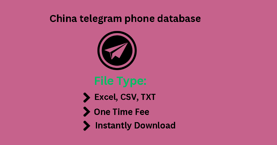 China telegram phone database