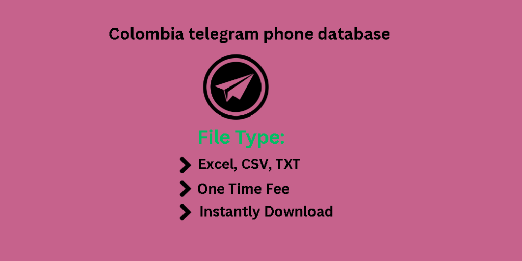 Colombia telegram phone database