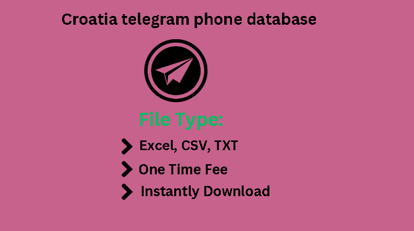 Croatia telegram phone database