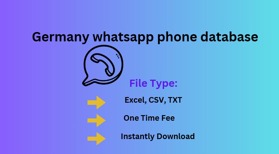 Germany whatsapp phone database