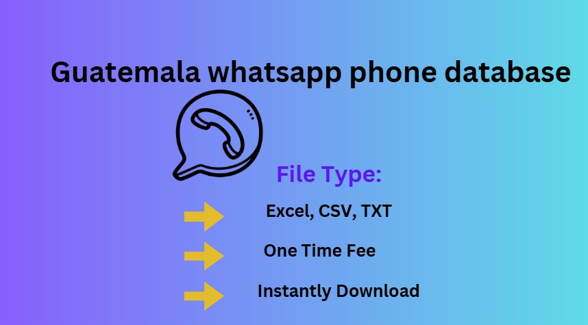 Guatemala whatsapp phone database