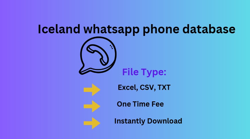 Iceland whatsapp phone database