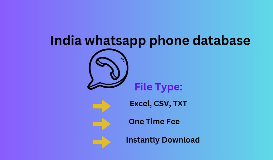 India whatsapp phone database