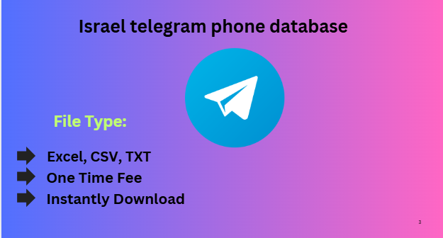 Israel telegram phone database