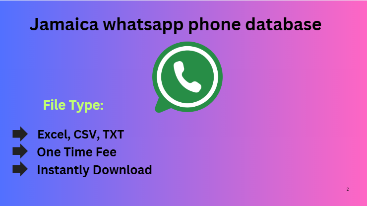 Jamaica whatsapp phone database