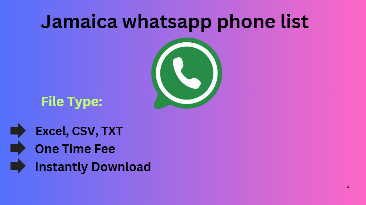 Jamaica whatsapp phone list