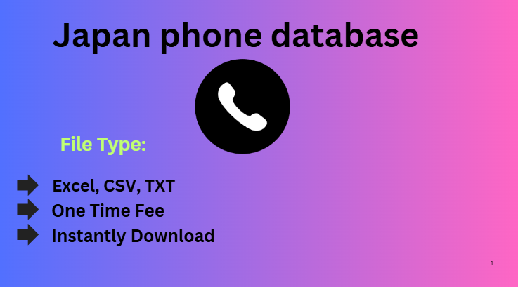 Japan phone database