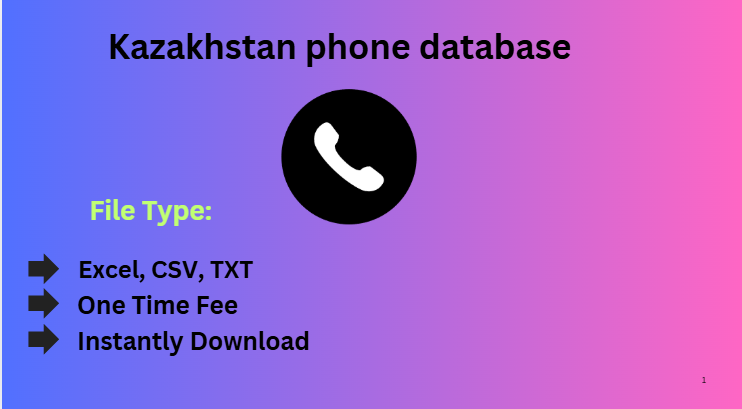 Kazakhstan phone database