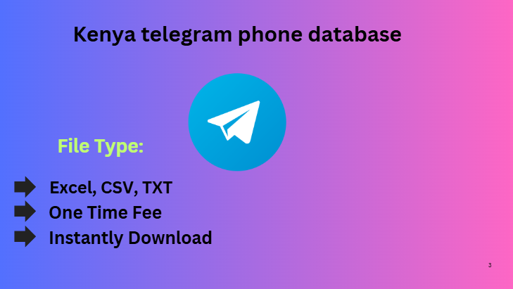 Kenya telegram phone database