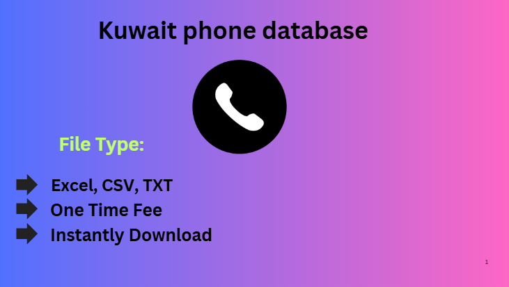 Kuwait phone database