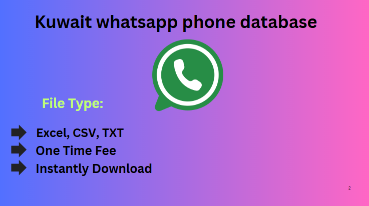 Kuwait whatsapp phone database