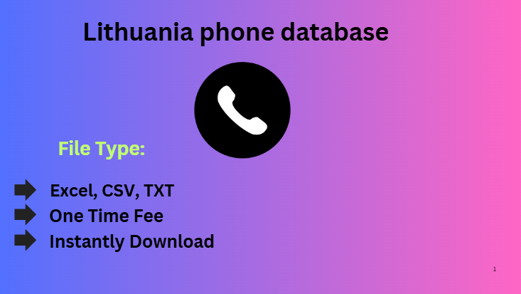 Lithuania phone database