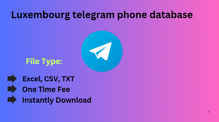 Luxembourg telegram phone database