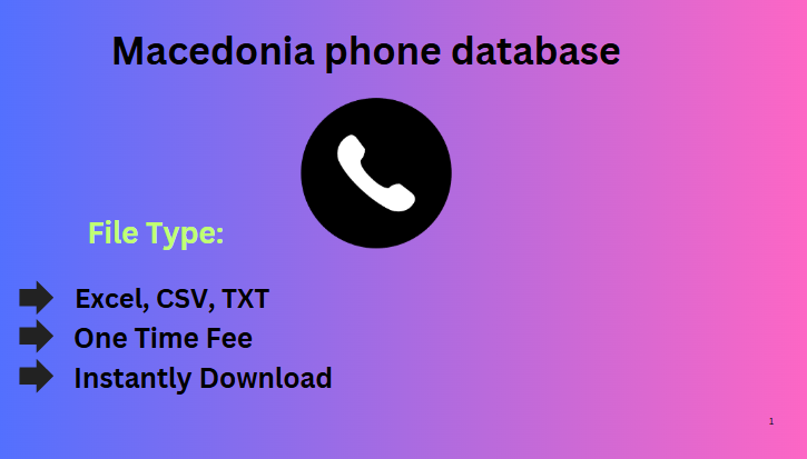 Macedonia phone database