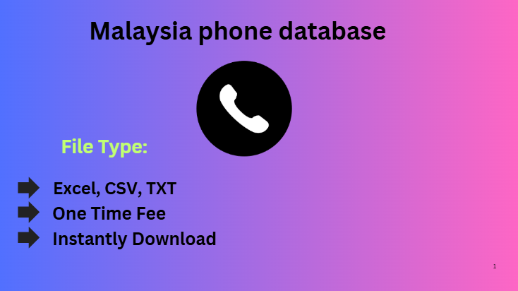 Malaysia phone database