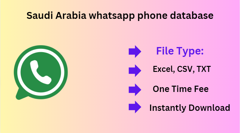 Saudi Arabia whatsapp phone database