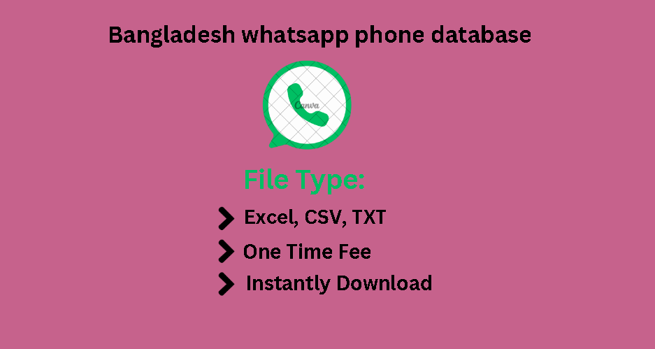 Bangladesh whatsapp phone database