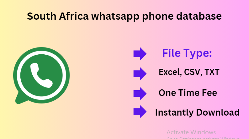 South Africa whatsapp phone database