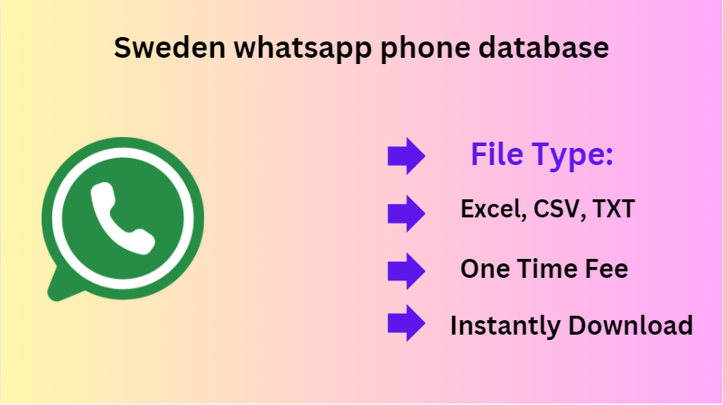 Sweden whatsapp phone database