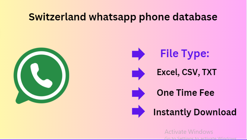 Switzerland whatsapp phone database