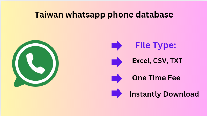 Taiwan whatsapp phone database