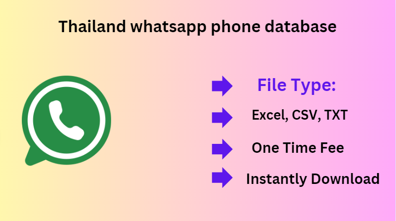 Thailand whatsapp phone database