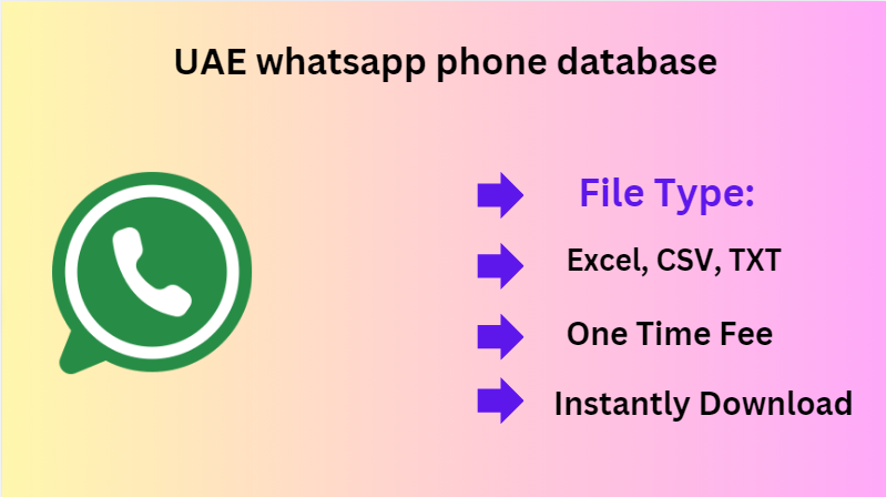 UAE whatsapp phone database