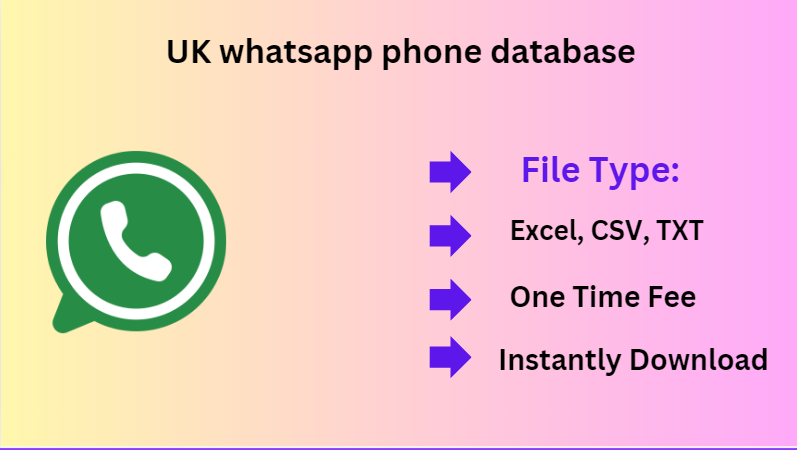 UK whatsapp phone database